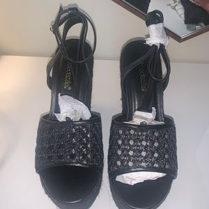 Black Wedges Size 8 NEW shoes